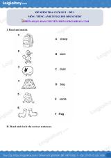 Đề thi học kì 2 Tiếng Anh 2 English Discovery - Đề số 1